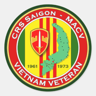 CRS Saigon 2 - ASA Vietnam Runder Aufkleber