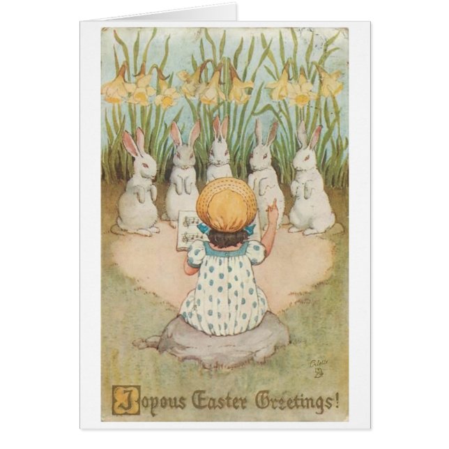 Cru - choeur de lapin de Pâques, (Devant)