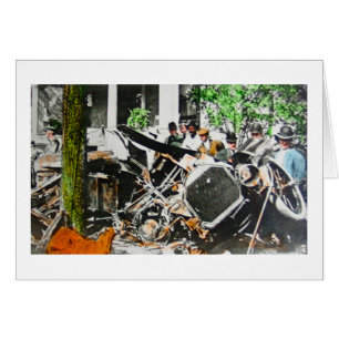 Cru d'accidents d'épave de voiture de lanterne