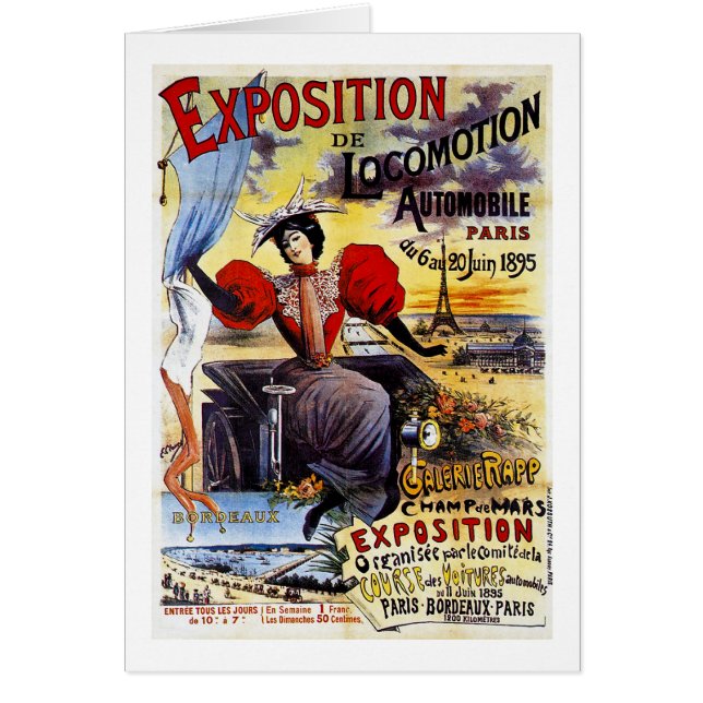 Cru d'Exposition de Locomotion 1895 - Paris - (Devant)