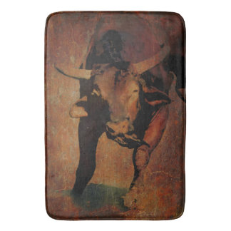Cru d'un tapis de bain aimable Taureau occidental