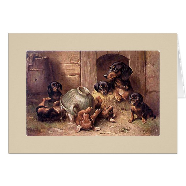 Cru - famille de teckel, (Devant horizontal)