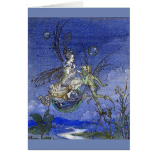 Cru - fée montant une bulle,