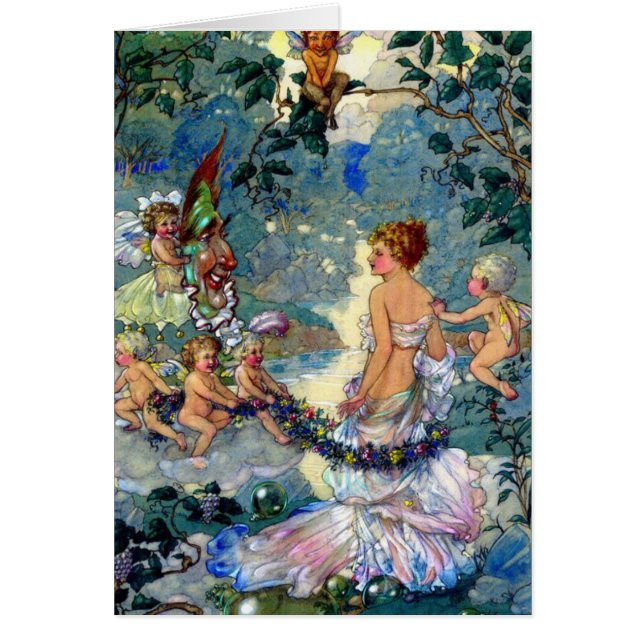 Cru - les fées ornent une belle femme, (Devant)