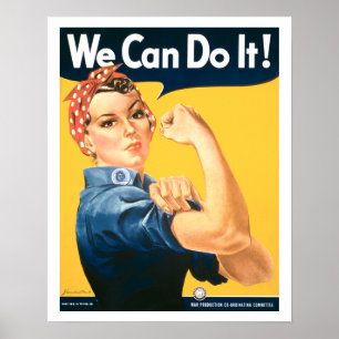 Cru nous pouvons le faire affiche de Rosie
