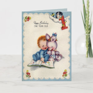 Cru une carte d'anniversaire an de garçon