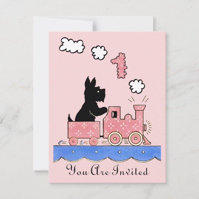 Cru une invitation an de fille d'anniversaire (Devant)