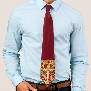 Crucied Jesus Lenten Krawatte