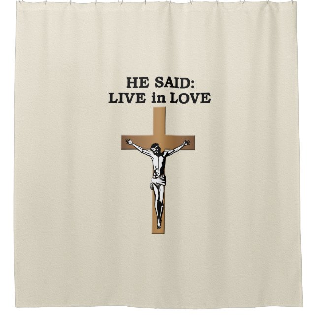 Crucifix Duschvorhang (Vorderseite)