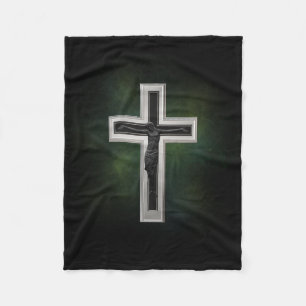 Crucifix Fleecedecke