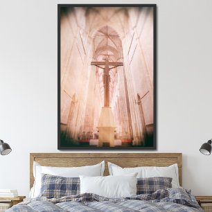 Crucifix hinter dem Altar des Klosters Batalha Poster