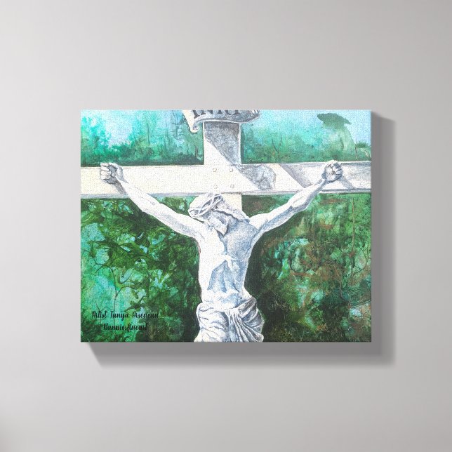 Crucifix Resurrection Gemälde Leinwanddruck (Vorderseite)