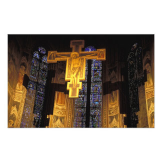 Crucifix über dem Hochaltar im Santa Fotodruck
