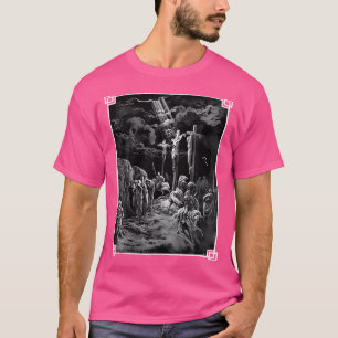 Crucifixe Jesus ist dem Kreuz Christlich genagelt T-Shirt