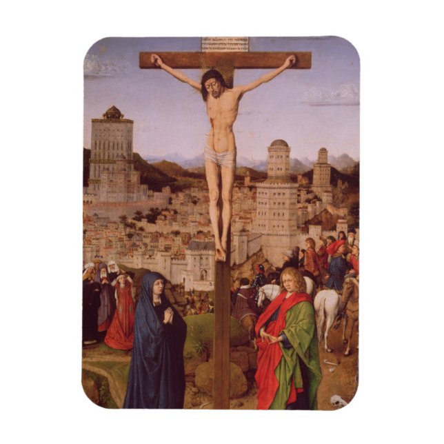 Crucifixe (Öl auf Tafel) Magnet (Vertikal)