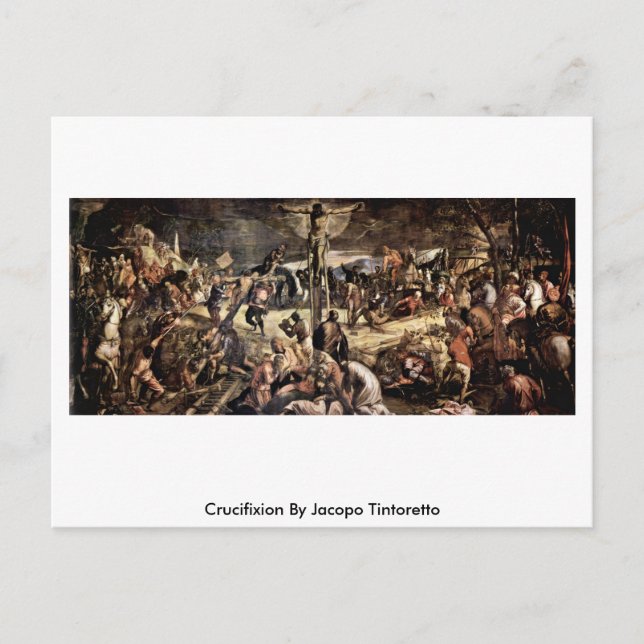 Crucifixierung durch Jacopo Tintoretto Postkarte (Vorderseite)