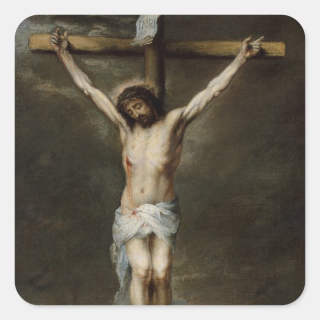 Crucifixierung von Jesus Stickers (Vorderseite)