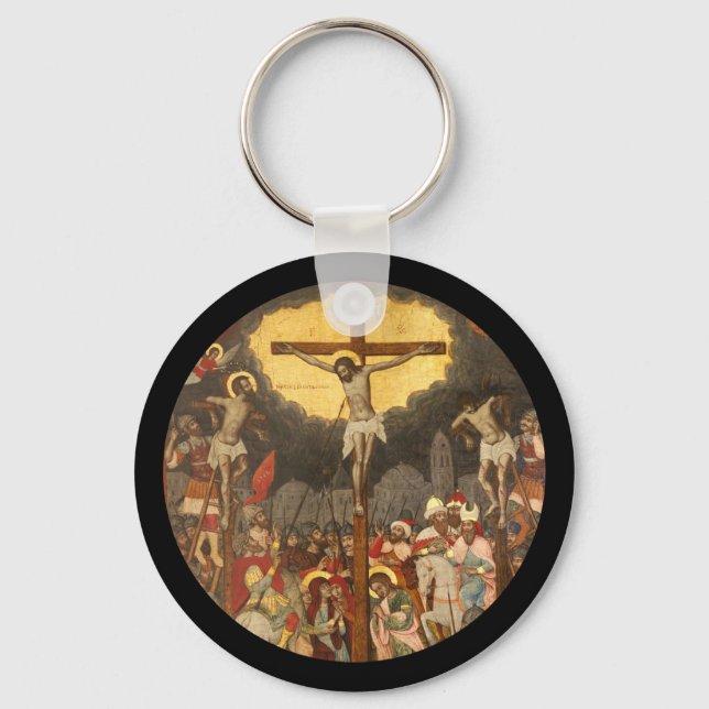 Crucifixion Scene 1711 Schlüsselanhänger (Vorderseite)