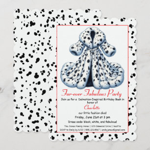 Cruella-inspirierte Dalmatiner-Party – Geburtstag Einladung