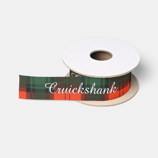 Cruickshank Clan karierter schottischer Kilt Satinband (Spule)