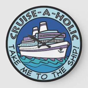 Cruise-A-Holic wall clock Große Wanduhr