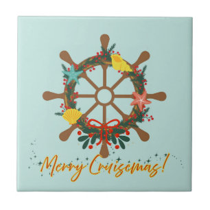 Cruise Christmas Nautical Fliese