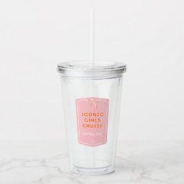 Cruise Cup für Weiße Mädchen Acryltrinkbecher