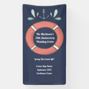 Cruise Deco des Nautical Anniversary Stateroom Doo Banner