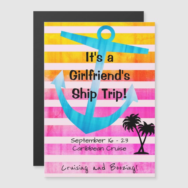 Cruise Door Magnet Girlfriends in Hot Pink (Vorne/Hinten)