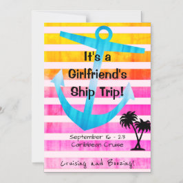 Cruise Door Magnet Girlfriends in Hot Pink