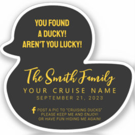 Cruise Duck Aufkleber