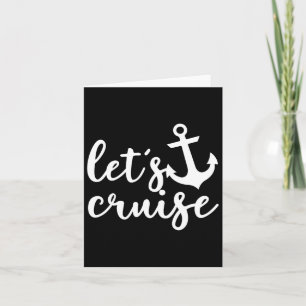 Cruise Family Vacation Paare Ankerboot Karte