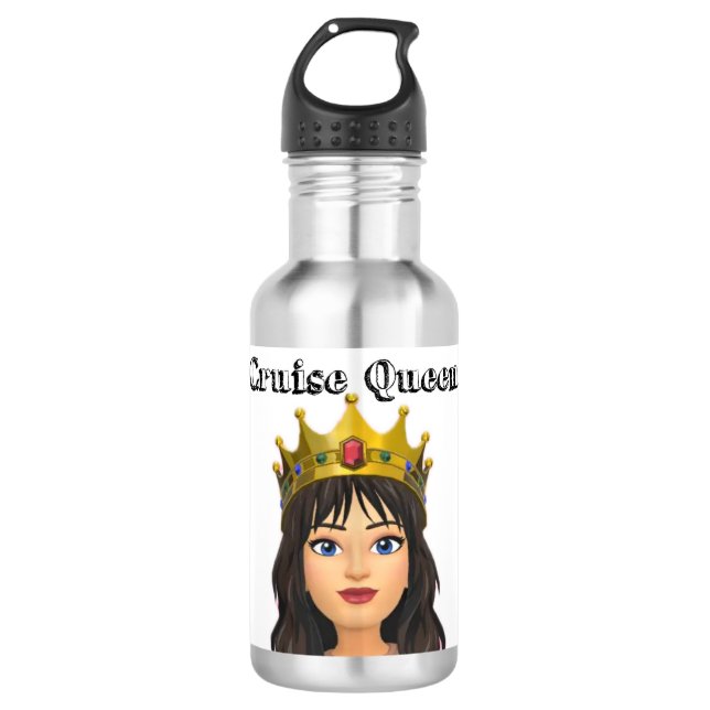 Cruise Queen Edelstahlflasche (Vorderseite)