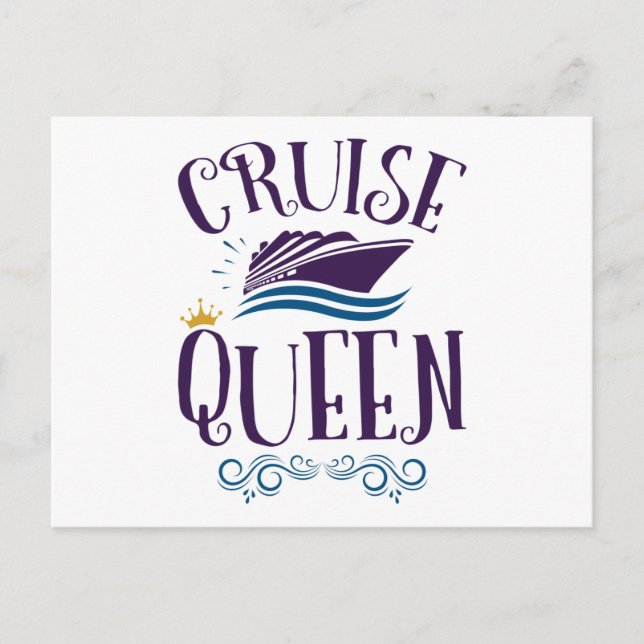 Cruise Queen Niedlich Cruise Women Postkarte (Vorderseite)