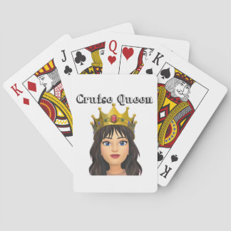 Cruise Queen spielt Karten Spielkarten