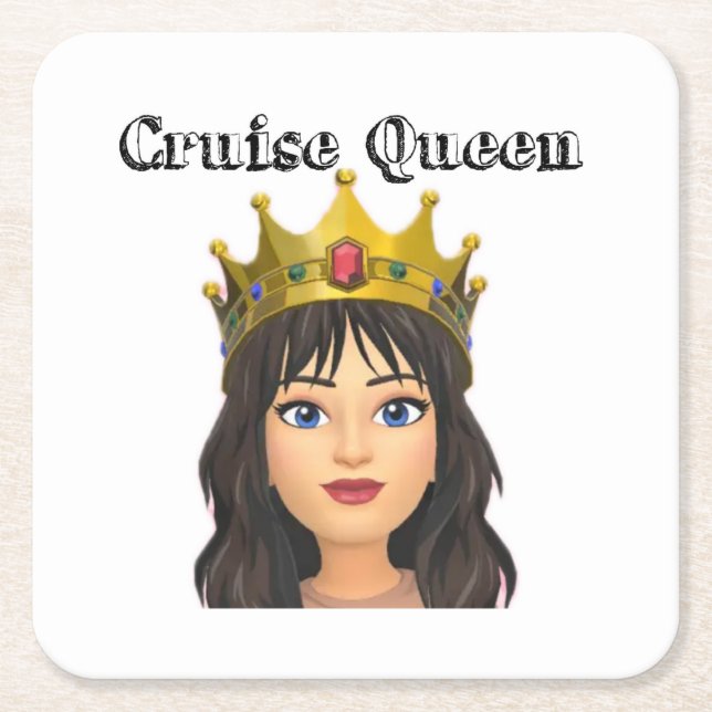Cruise Queen Untersetzer (Vorderseite)