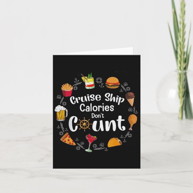 Cruise Ship Calories Don't Count  Karte (Vorderseite)