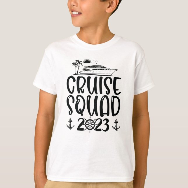 Cruise Squad 2023 Family Trip T - Shirt (Vorderseite)