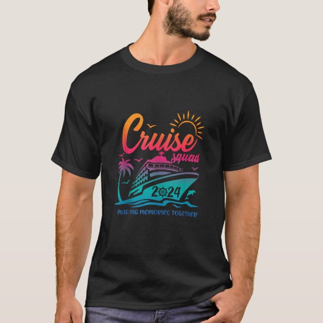 Cruise Squad 2024 Erinnerungen zusammenbauen T-Shirt (Vorderseite)