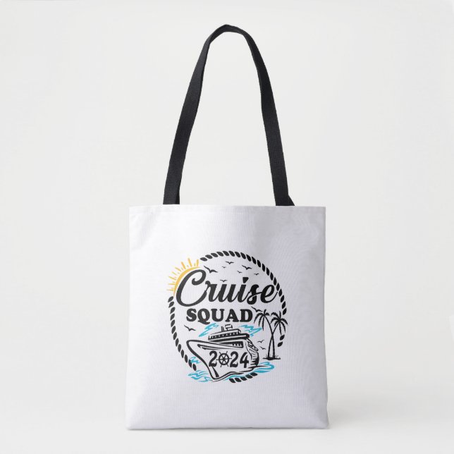 Cruise Squad 2024 Sommerferien Matching Family Tasche (Vorderseite)