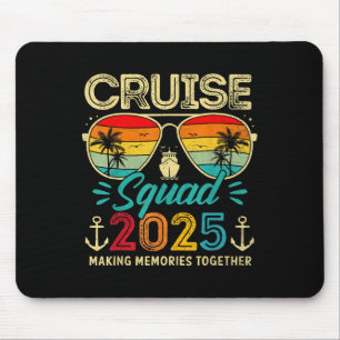 Cruise Squad 2025 Family Group Matching Summer Vac Mousepad