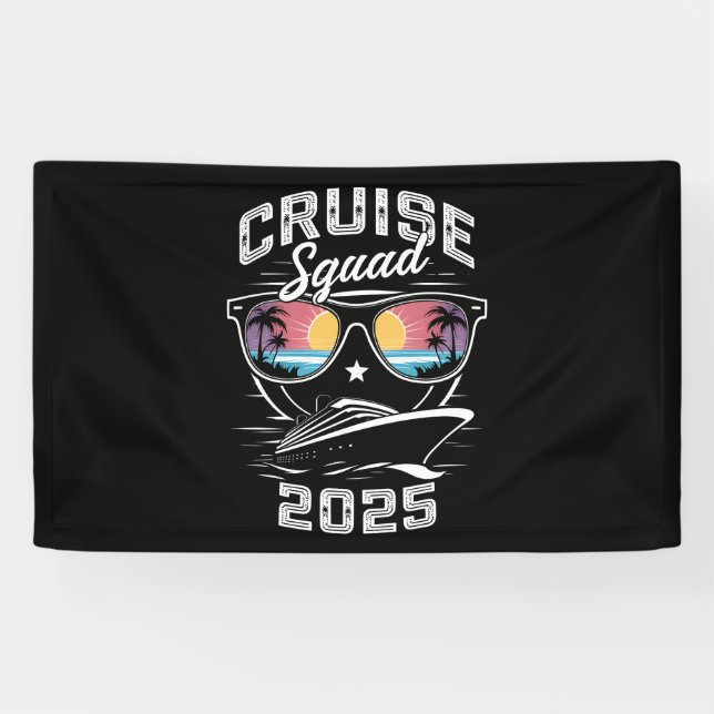 Cruise Squad 2025 Sommerferien Matching Family Banner (Horizontal)