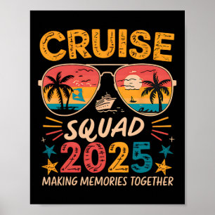 Cruise Squad 2025 Sommerferien Matching Family Poster