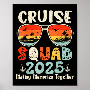 Cruise Squad 2025 Sommerferien Matching Family Poster