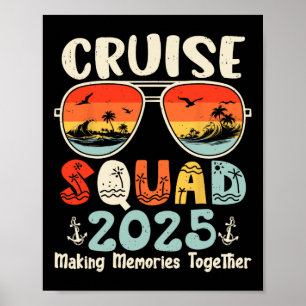 Cruise Squad 2025 Sommerferien Matching Family Poster