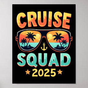 Cruise Squad 2025 Trip Ship Family Matching Sommer Poster