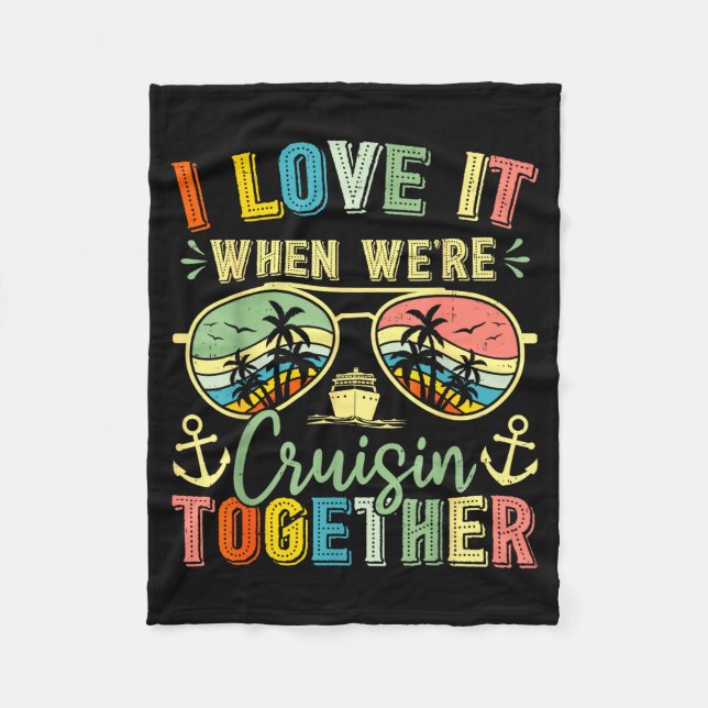 Cruise Squad 2026 Family Group Matching Summer Vac Fleecedecke (Vorderseite)