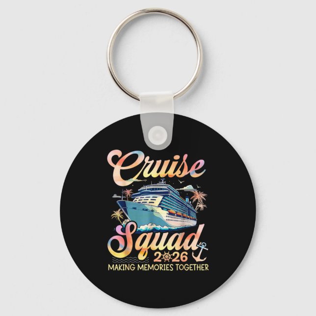 Cruise Squad 2026 Family Group Matching Summer Vac Schlüsselanhänger (Vorderseite)