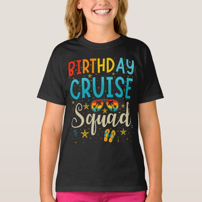 Cruise Squad Cruise Vacation Girl T-Shirt (Vorderseite)