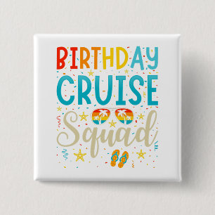 Cruise Squad Cruising Vacacation Square Button